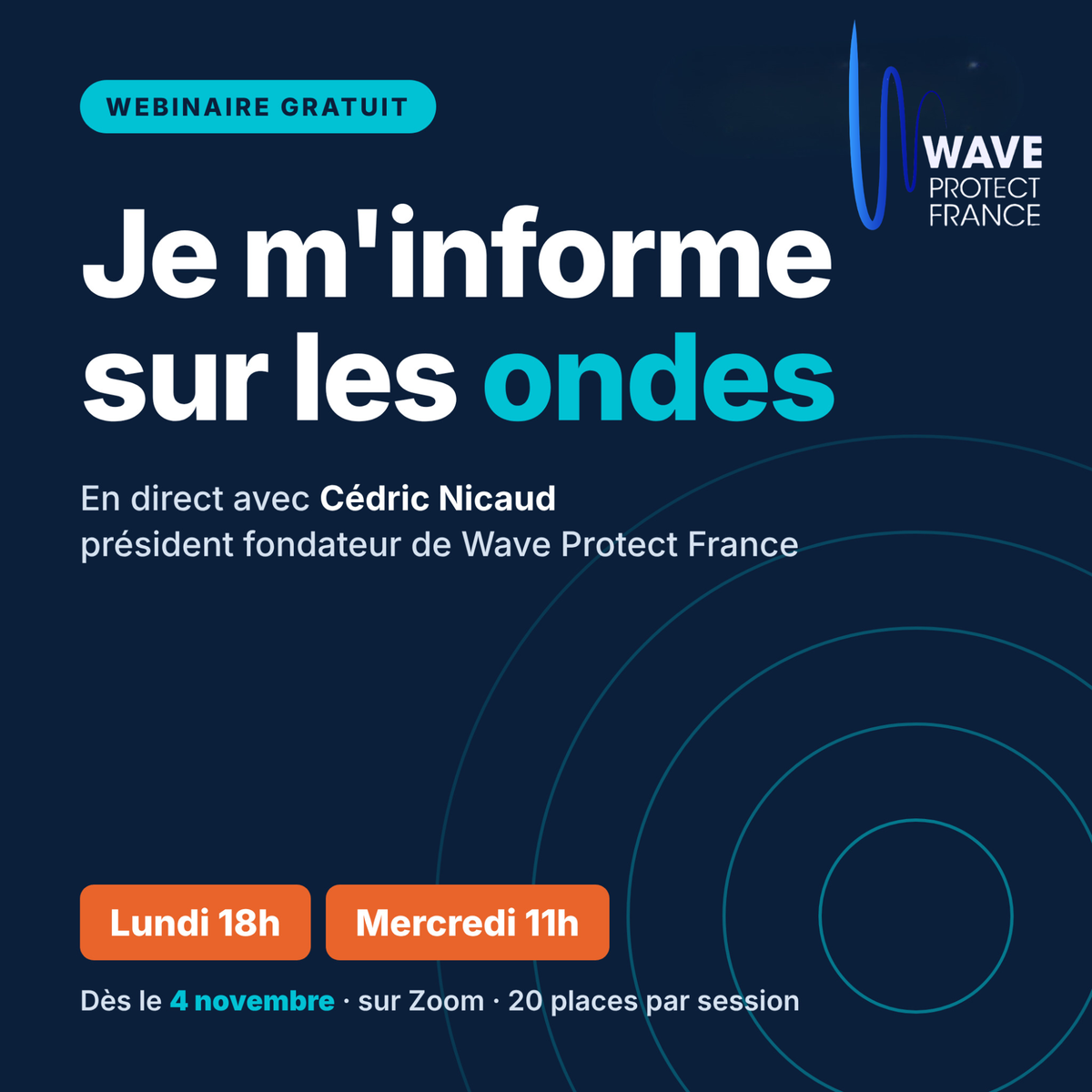 Webinaire gratuit : Je m'informe sur les ondes