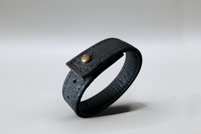 Bracelet Noir anti-ondes en liège naturel — Protection éco-responsable