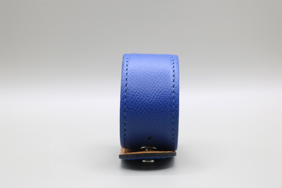 Women's anti-wave cuff bracelet in Royal Blue leather