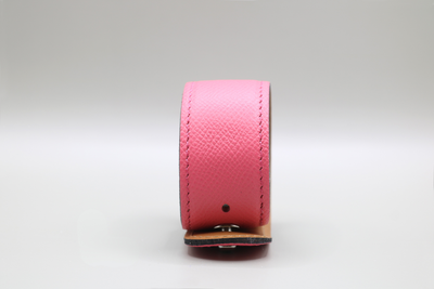 Women's Anti-Radiation Pink Leather Cuff Bracelet